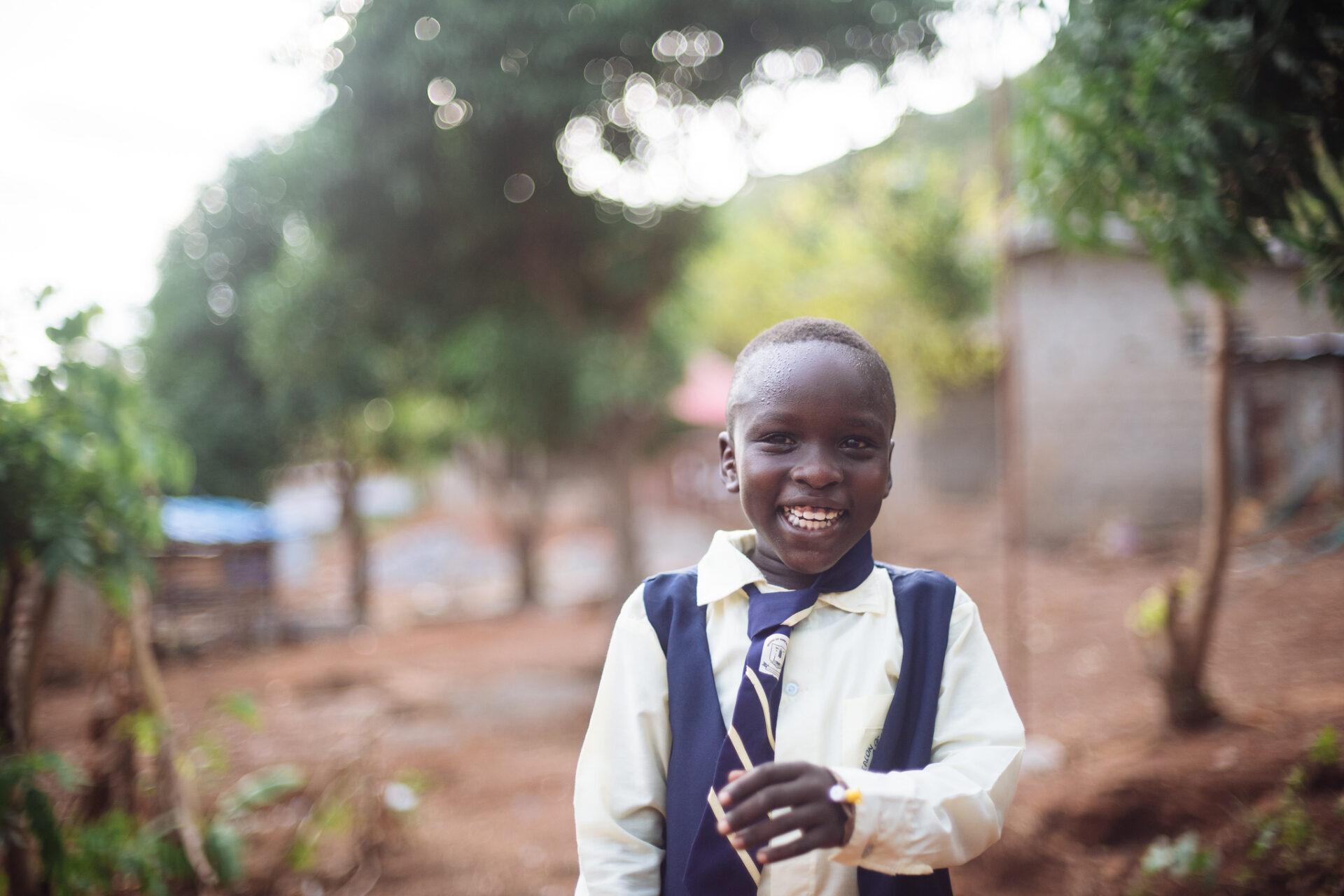 student in africa