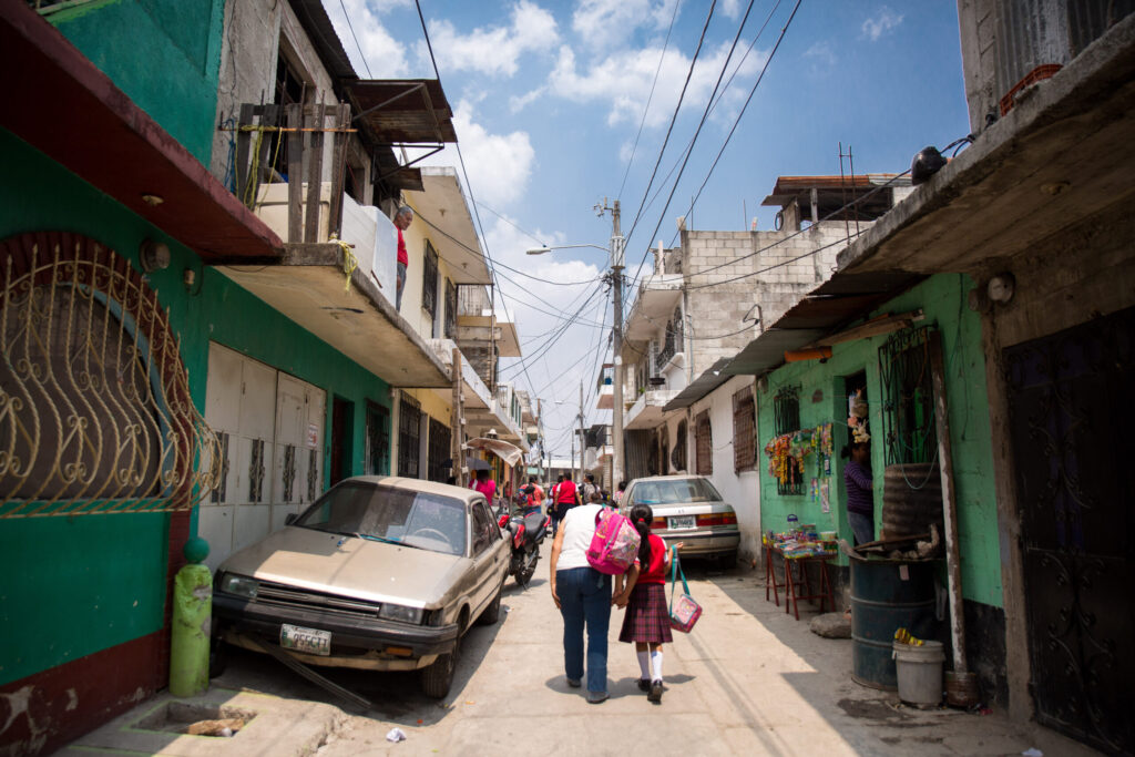 a city street in panama rural
