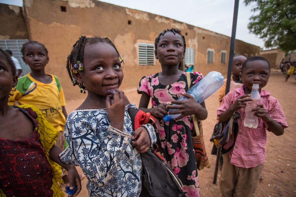 burkina faso students smiling