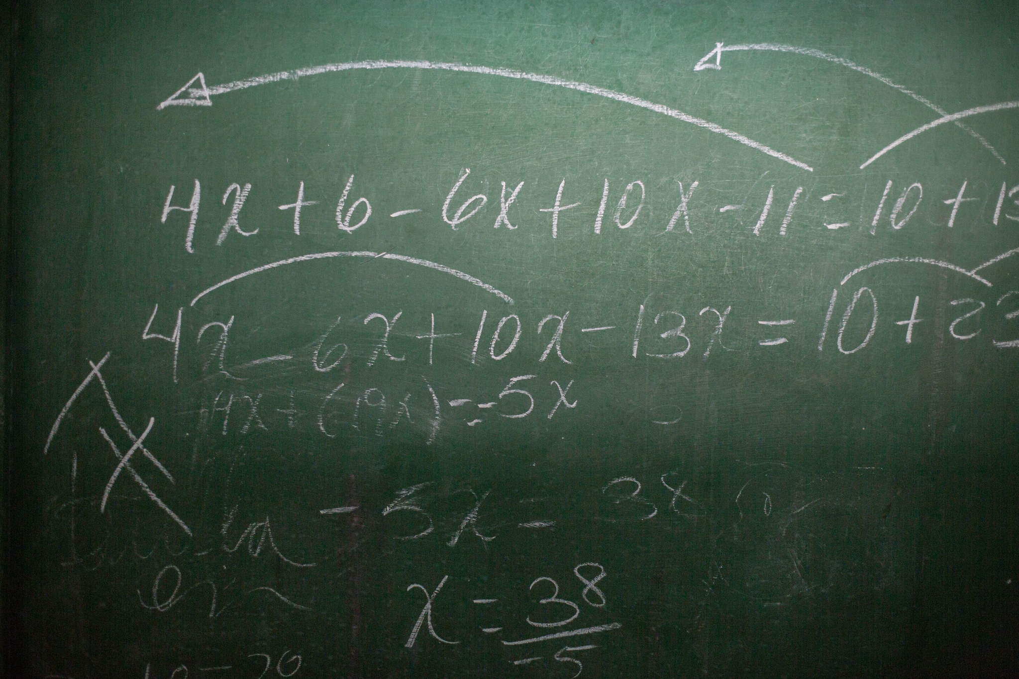 chalkboard with writing