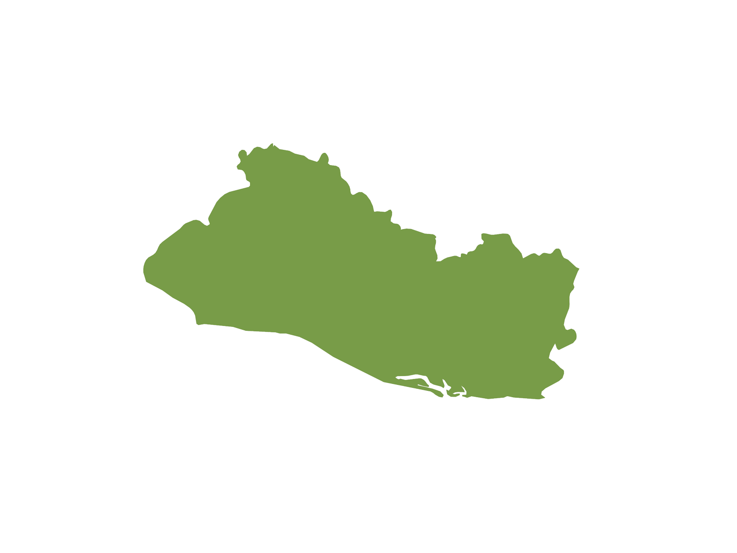 El Salvador map