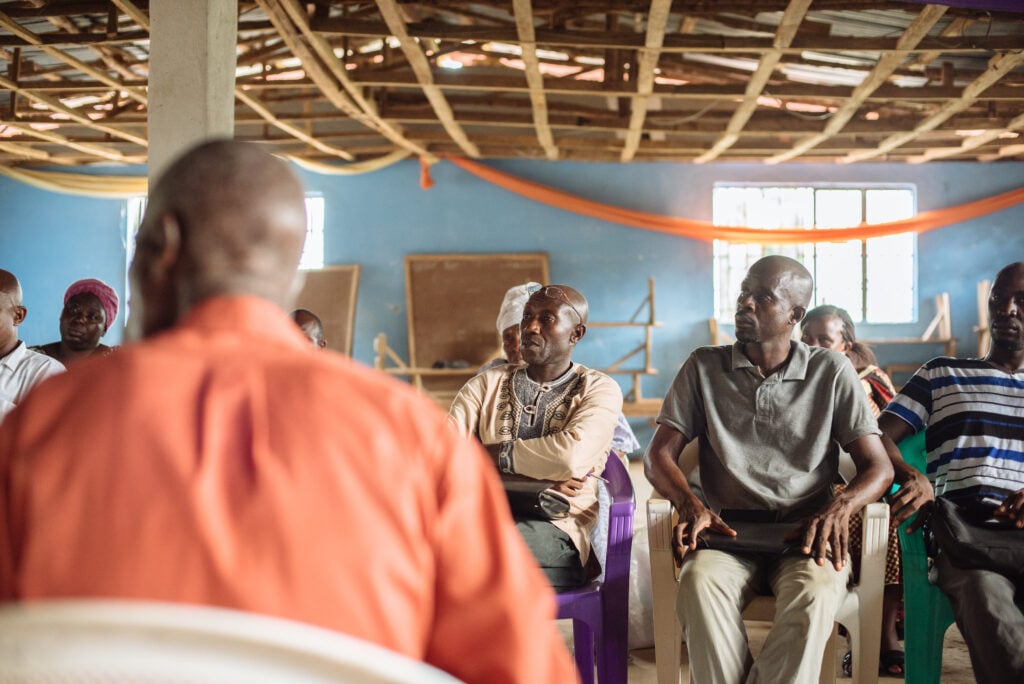 School owner's meeting, Sierra Leone