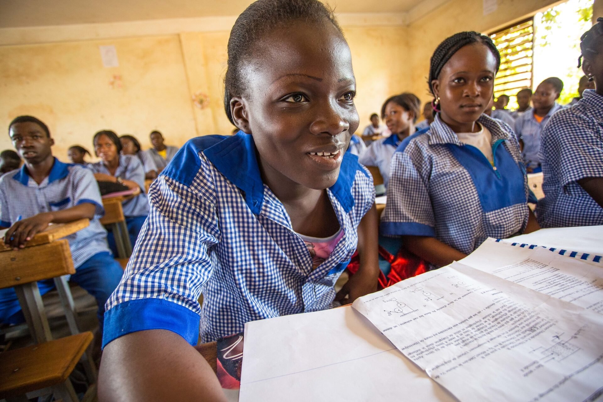 student in Burkina Faso